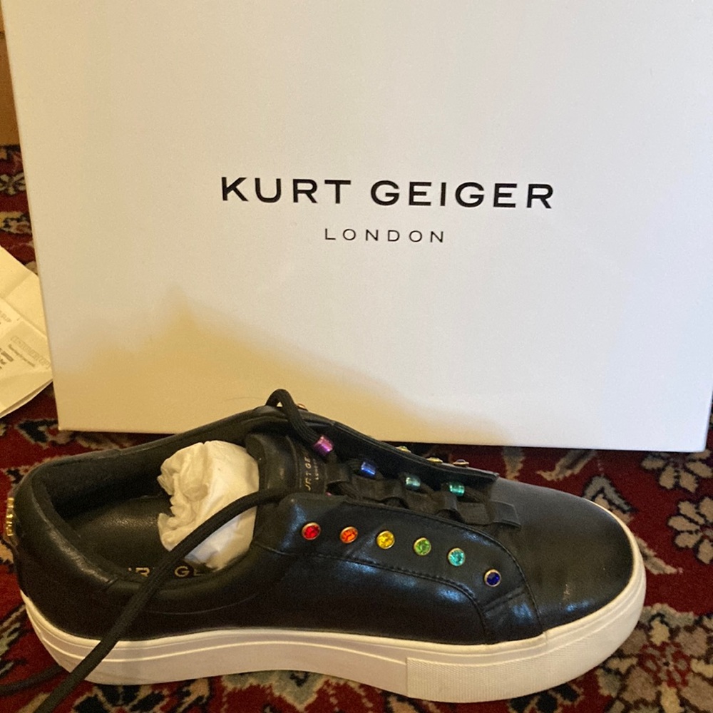 Kurt Geiger Rainbow Sneakers size 6.5 excellent condition comes with box